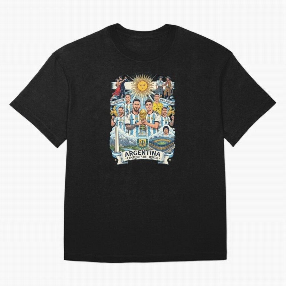 Argentina 2026 ¨C Copa Mundial Spirit Classic T-Shirt Mark FIFA World Cup 2026 USA Canada Mexico Spirit, Driven by Argentina, Messi, Neymar and Mbappe, Game Day Rituals, Football Legends, Country Pride and the Road to the Final; Perfect for People