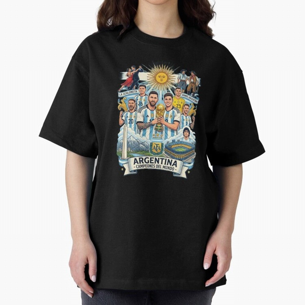 Argentina 2026 ¨C Copa Mundial Spirit Classic T-Shirt Mark FIFA World Cup 2026 USA Canada Mexico Spirit, Driven by Argentina, Messi, Neymar and Mbappe, Game Day Rituals, Football Legends, Country Pride and the Road to the Final; Perfect for People