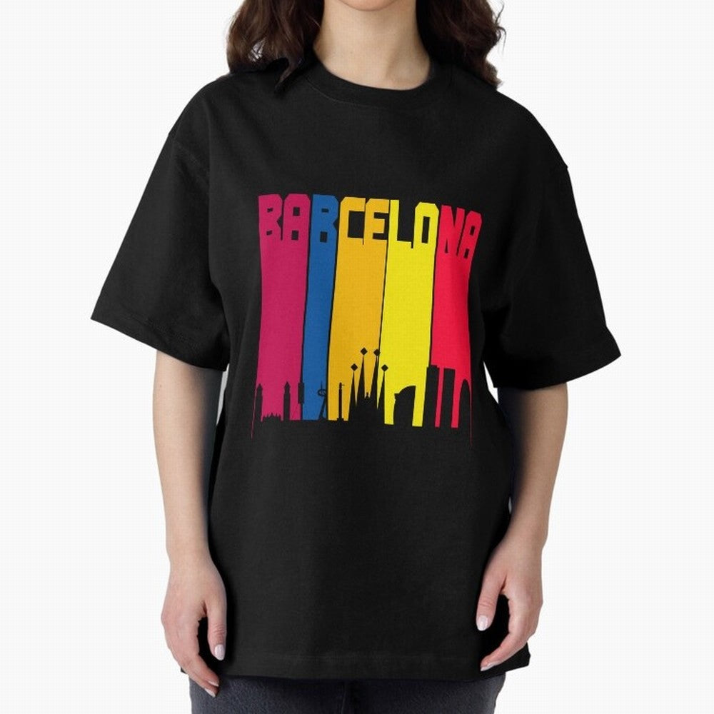 Barcelona Skyline BCN Catalunya Classic T-Shirt Show Love for Legendary Goals in Match Day Hype around FIFA World Cup 2026, Mbappe, England, Sports Nostalgia, International Competition, Famous Players and Unforgettable Victories; Perfect for People