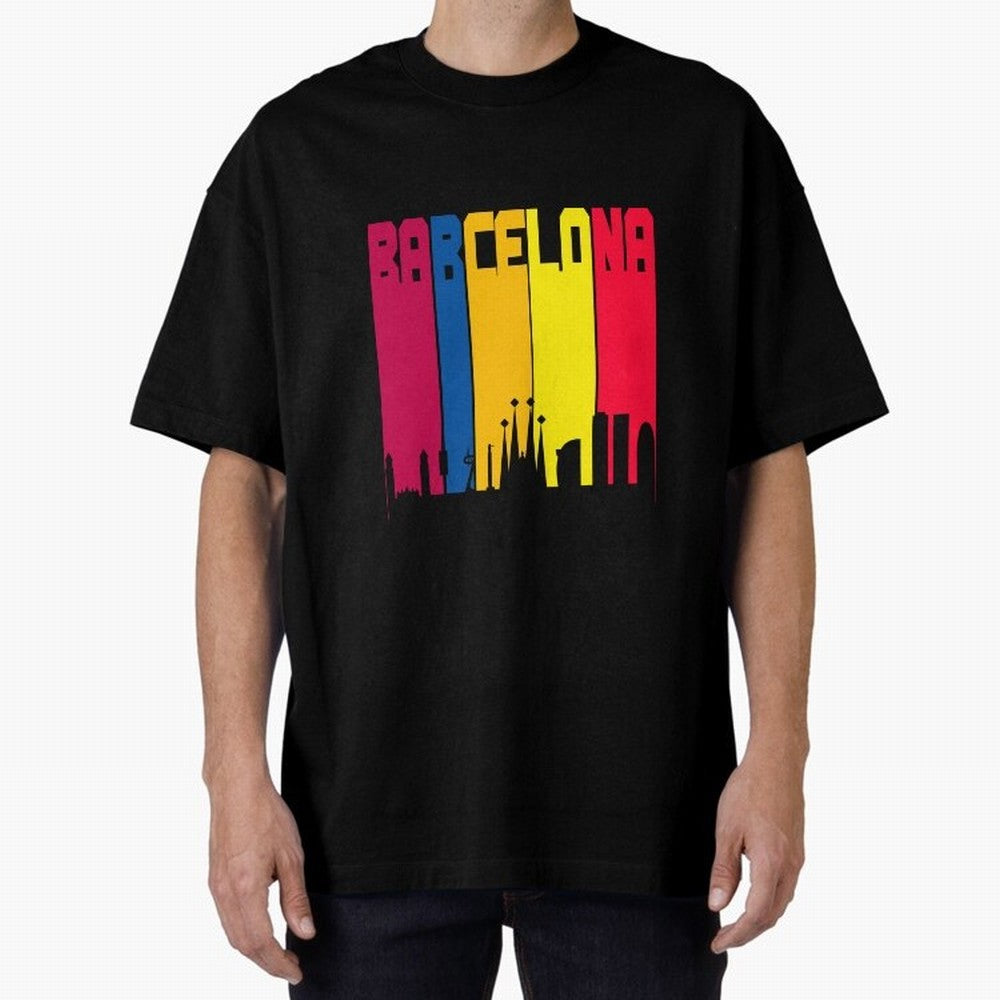 Barcelona Skyline BCN Catalunya Classic T-Shirt Show Love for Legendary Goals in Match Day Hype around FIFA World Cup 2026, Mbappe, England, Sports Nostalgia, International Competition, Famous Players and Unforgettable Victories; Perfect for People