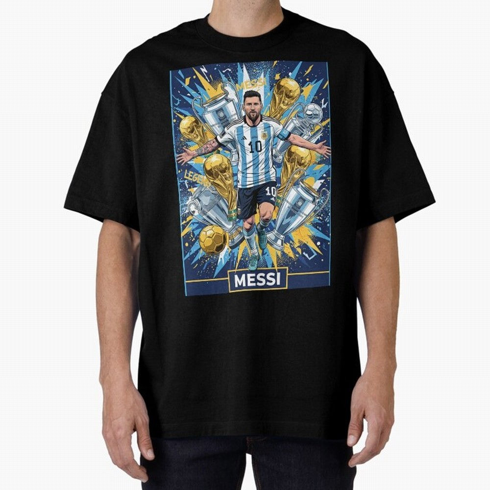 MESSI The Golden Legend Classic T-Shirt Represent Football Lovers during FIFA World Cup 2026 USA Canada Mexico Spirit, Inspired by Argentina, France and Brazil, Neymar, Classic Soccer Heritage, Championship Pressure, Fan Loyalty and International