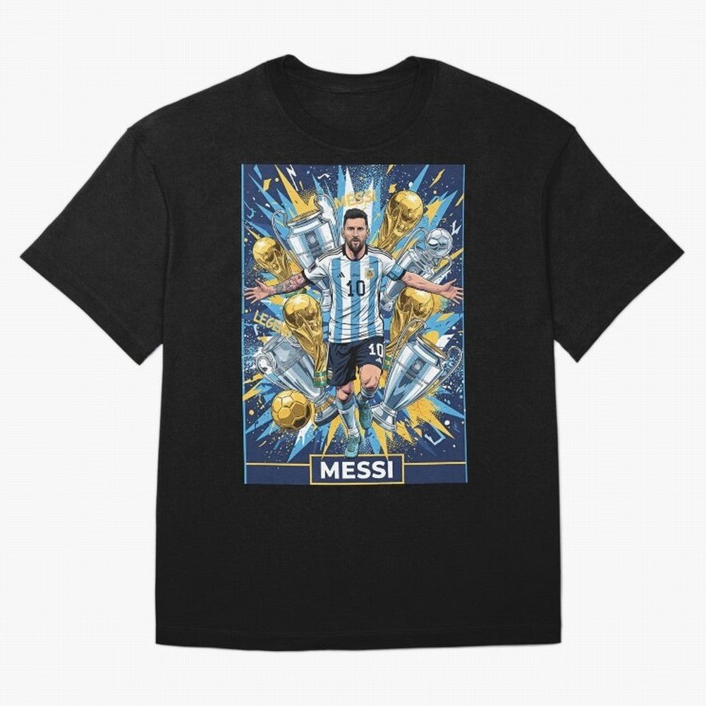 MESSI The Golden Legend Classic T-Shirt Represent Football Lovers during FIFA World Cup 2026 USA Canada Mexico Spirit, Inspired by Argentina, France and Brazil, Neymar, Classic Soccer Heritage, Championship Pressure, Fan Loyalty and International
