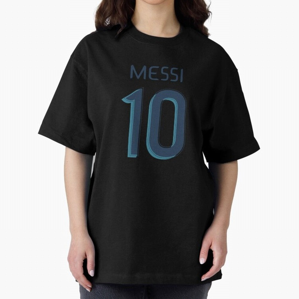 Messi 10 Oversized T-Shirt Bring Bold Fan Energy to Global Football Passion for FIFA World Cup 2026 USA Canada Mexico, with CR7 and Messi, England and Germany, Vintage Soccer Flavor, Modern Football Stars, National Flags and Final Night Emotion;
