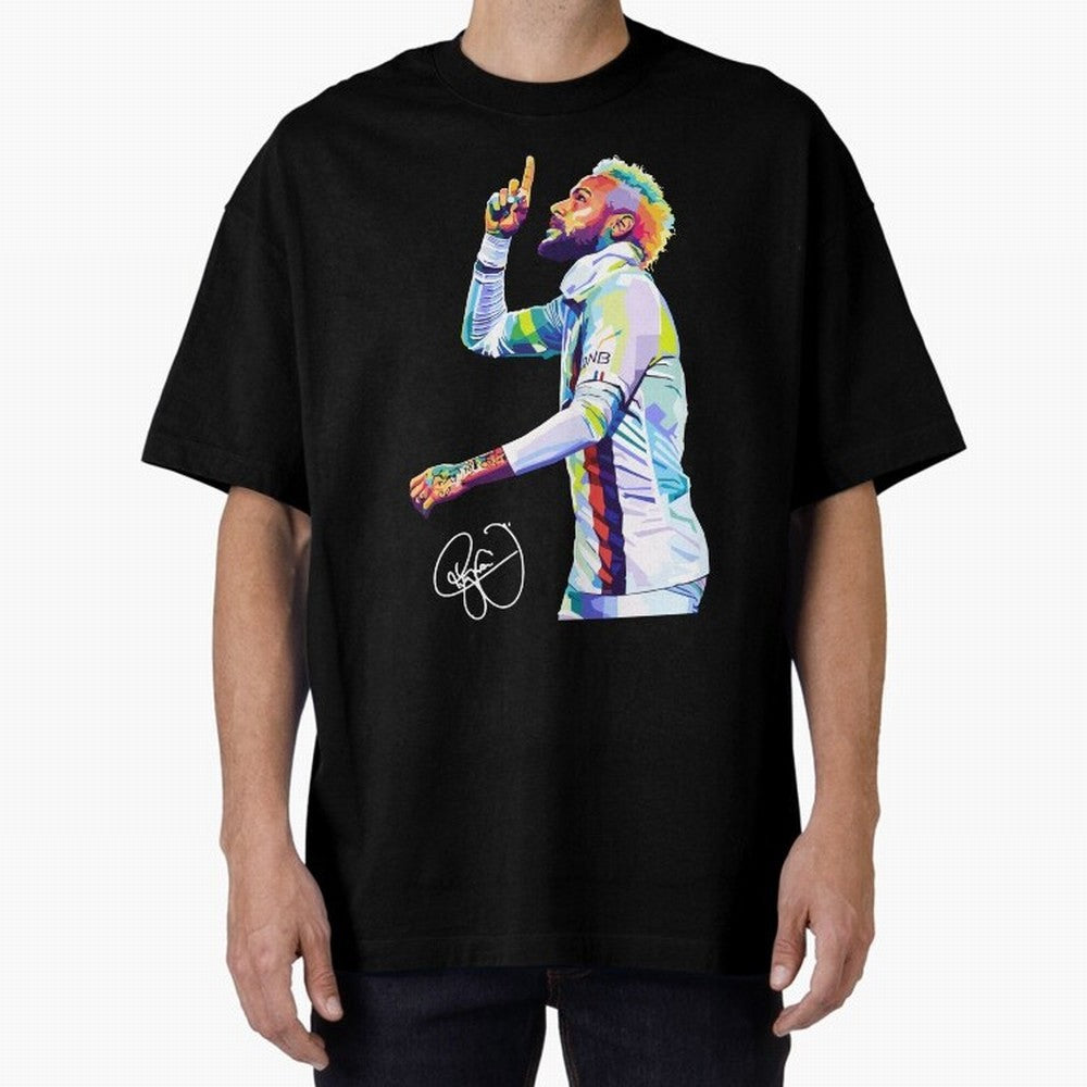 Neymar Jr Football Wpap Pop Art Classic T-Shirt Join Match Day Hype around FIFA World Cup 2026 USA Canada Mexico, Cristiano Ronaldo, Haaland and CR7, England, Championship Spirit, Famous Goals, Roaring Crowds and International Football Unity; Built