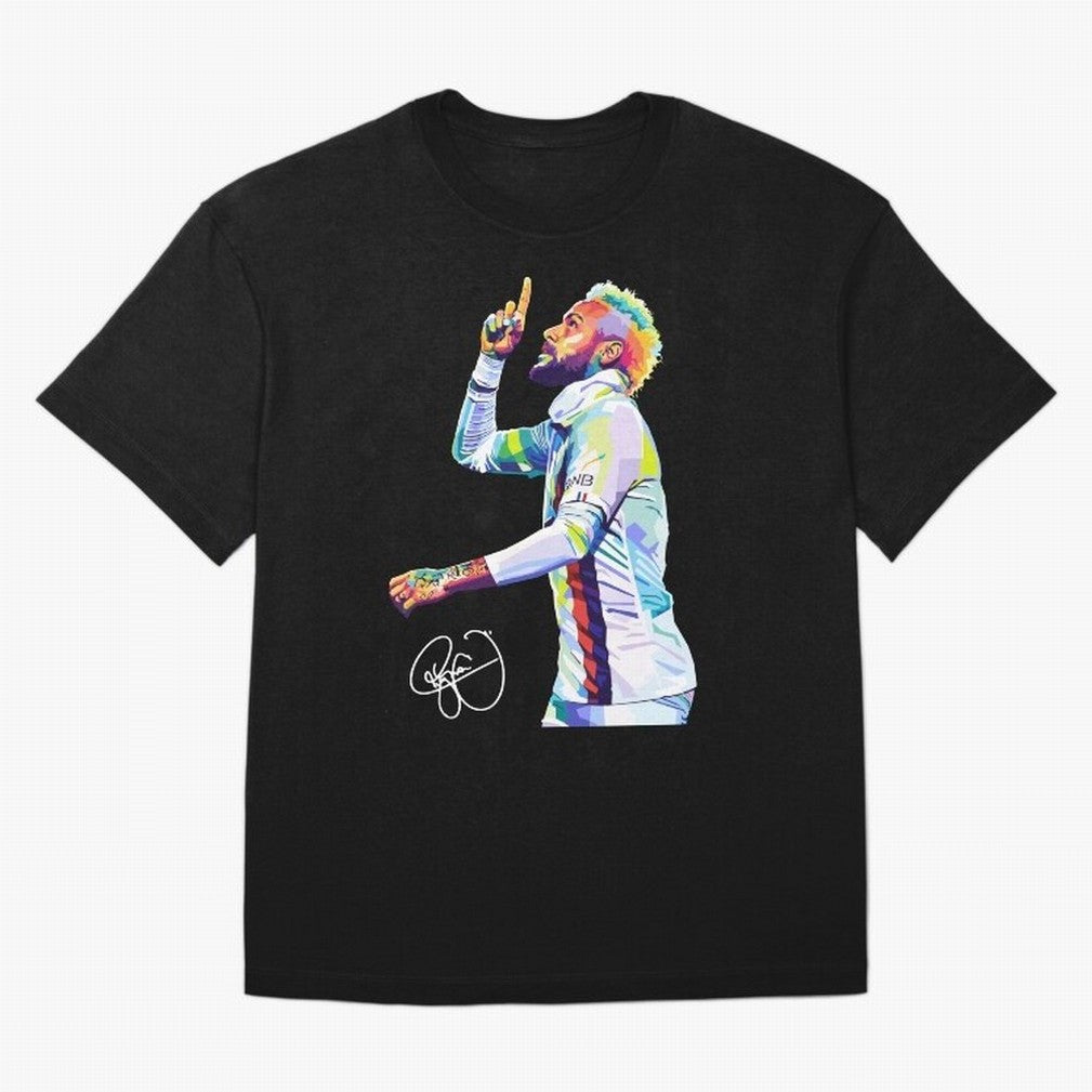 Neymar Jr Football Wpap Pop Art Classic T-Shirt Join Match Day Hype around FIFA World Cup 2026 USA Canada Mexico, Cristiano Ronaldo, Haaland and CR7, England, Championship Spirit, Famous Goals, Roaring Crowds and International Football Unity; Built