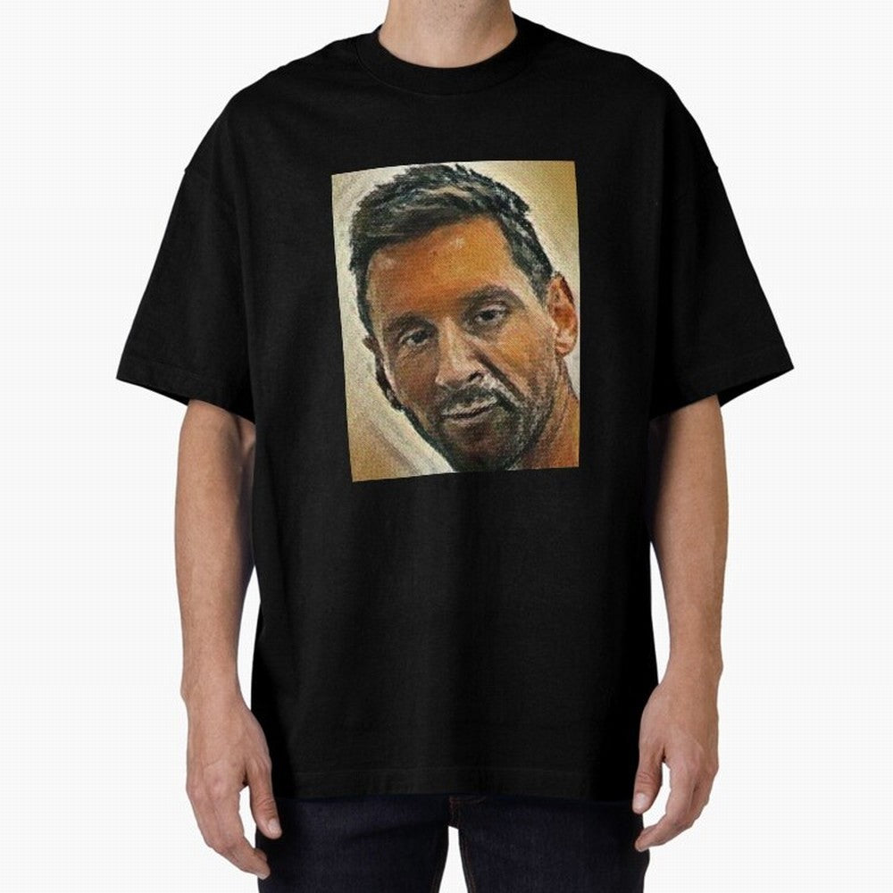 Messi Oversized T-Shirt Celebrate Soccer Greatness during Global Football Passion for FIFA World Cup 2026 USA Canada Mexico, Inspired by Cristiano Ronaldo, Spain and Netherlands, Sports Nostalgia, International Competition, Famous Players and
