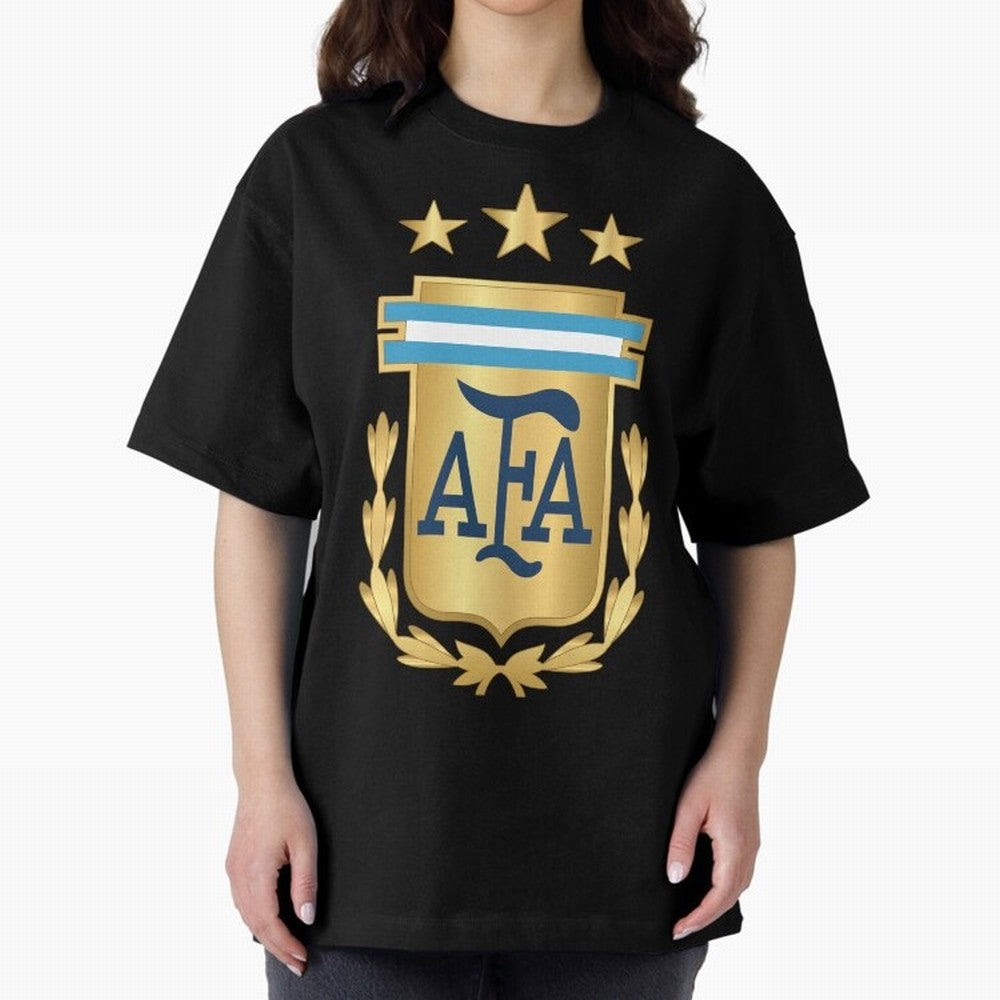 Argentina AFA Classic T-Shirt Mark Global Football Passion for FIFA World Cup 2026 USA Canada Mexico, with Messi, Neymar and Mbappe, Brazil, Retro Football Energy, Iconic Rivalries, Trophy Chase Drama and Stadium Atmosphere; Created for Match Day