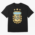Argentina AFA Classic T-Shirt Mark Global Football Passion for FIFA World Cup 2026 USA Canada Mexico, with Messi, Neymar and Mbappe, Brazil, Retro Football Energy, Iconic Rivalries, Trophy Chase Drama and Stadium Atmosphere; Created for Match Day