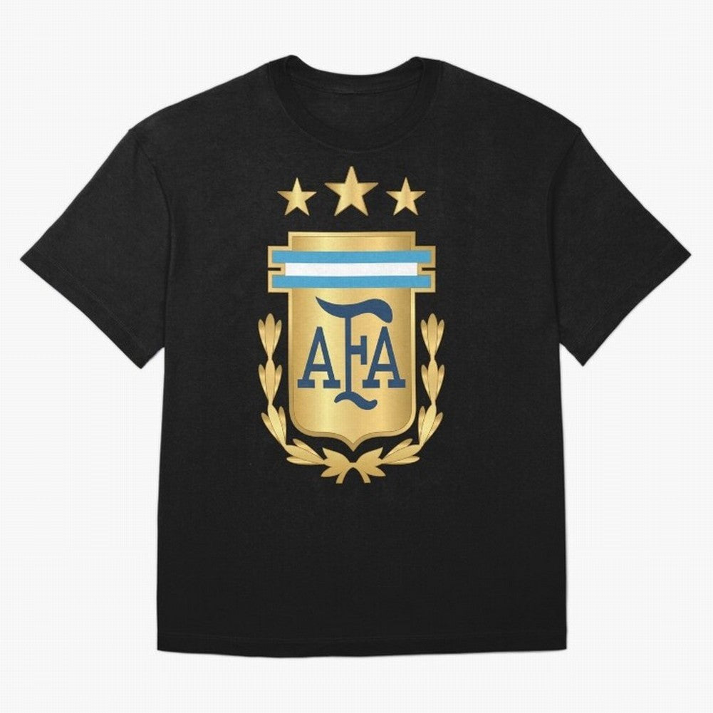Argentina AFA Classic T-Shirt Mark Global Football Passion for FIFA World Cup 2026 USA Canada Mexico, with Messi, Neymar and Mbappe, Brazil, Retro Football Energy, Iconic Rivalries, Trophy Chase Drama and Stadium Atmosphere; Created for Match Day