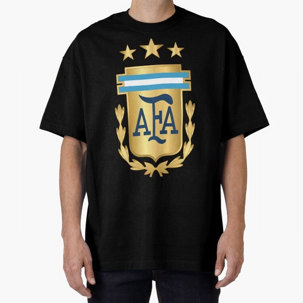Argentina AFA Classic T-Shirt Mark Global Football Passion for FIFA World Cup 2026 USA Canada Mexico, with Messi, Neymar and Mbappe, Brazil, Retro Football Energy, Iconic Rivalries, Trophy Chase Drama and Stadium Atmosphere; Created for Match Day