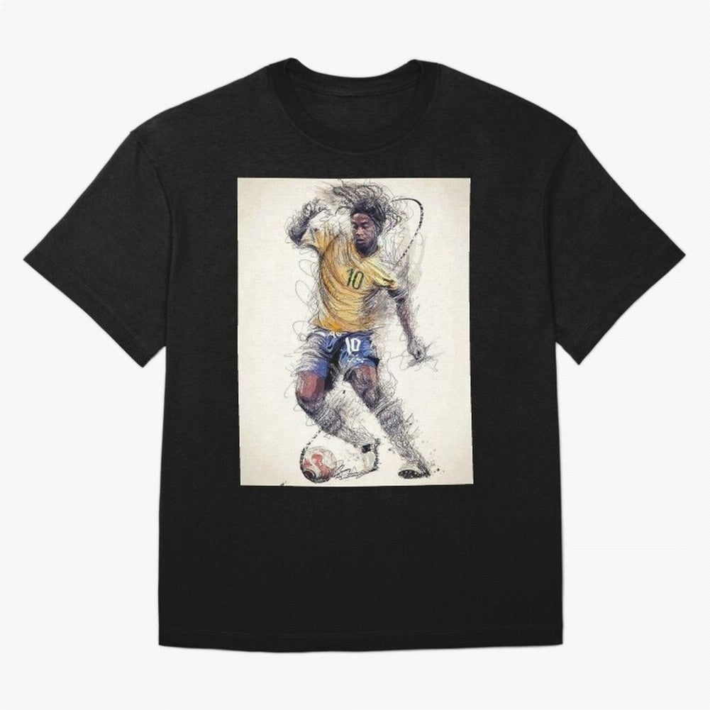 Ronaldinho Classic T-Shirt Feel the Heartbeat of FIFA World Cup 2026 Group Stage Spirit, Driven by England, CR7, Tournament Hype, Historic Matchups, Family Viewing Parties and Global Sports Pride; Ideal for Fans Who Follow Messi, Cristiano Ronaldo,
