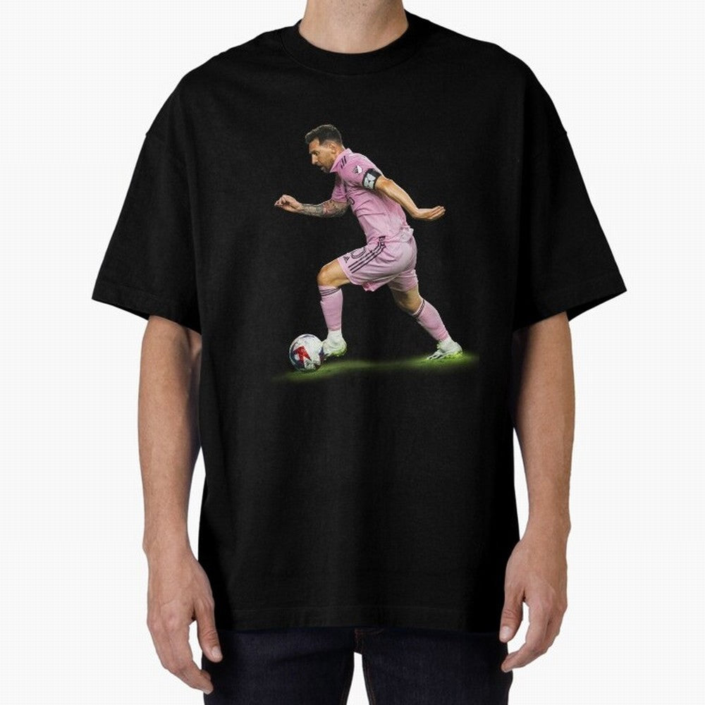 Messi Inter Miami Soccer Art ¨C Football Legend in Pink Jersey Classic T-Shirt Bring FIFA World Cup 2026 for Fans of Neymar, Haaland and Cristiano Ronaldo and Argentina, Bringing Goal Celebration Energy, Supporter Heritage, Football Icons and
