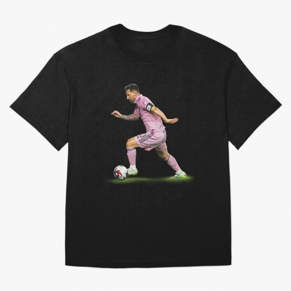 Messi Inter Miami Soccer Art ¨C Football Legend in Pink Jersey Classic T-Shirt Bring FIFA World Cup 2026 for Fans of Neymar, Haaland and Cristiano Ronaldo and Argentina, Bringing Goal Celebration Energy, Supporter Heritage, Football Icons and