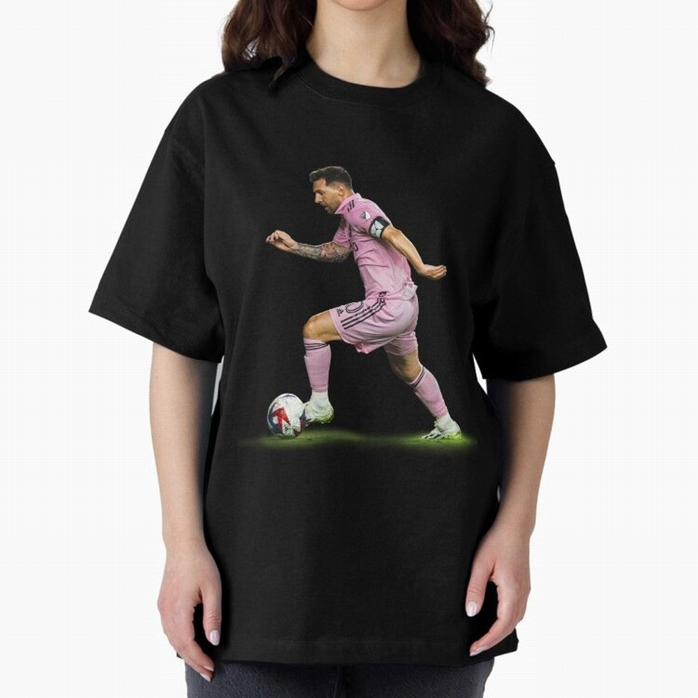 Messi Inter Miami Soccer Art ¨C Football Legend in Pink Jersey Classic T-Shirt Bring FIFA World Cup 2026 for Fans of Neymar, Haaland and Cristiano Ronaldo and Argentina, Bringing Goal Celebration Energy, Supporter Heritage, Football Icons and