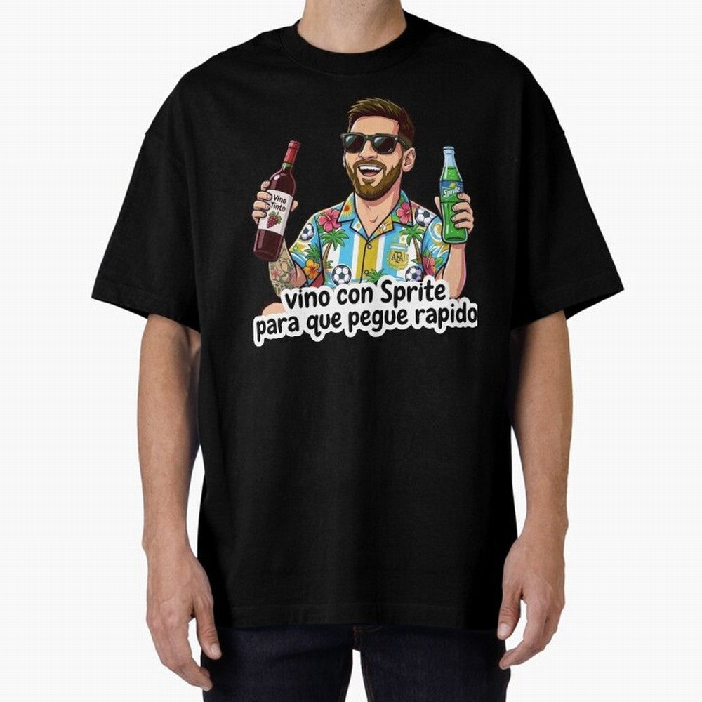 Messi came with a sprite so he could hit fast. Classic T-Shirt Support the Legends of Global Football Passion for FIFA World Cup 2026, with Neymar, Haaland and Cristiano Ronaldo, Portugal, Spain and Germany, Football Festival Excitement, Trophy