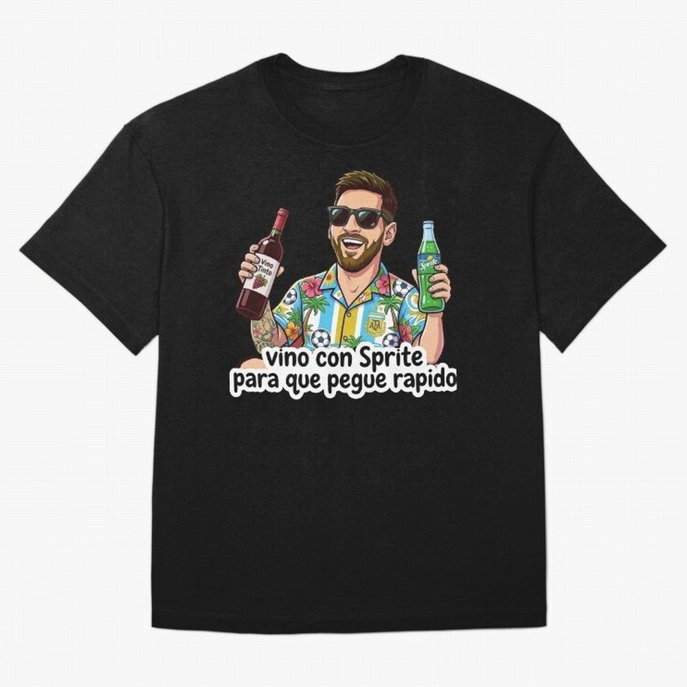 Messi came with a sprite so he could hit fast. Classic T-Shirt Support the Legends of Global Football Passion for FIFA World Cup 2026, with Neymar, Haaland and Cristiano Ronaldo, Portugal, Spain and Germany, Football Festival Excitement, Trophy