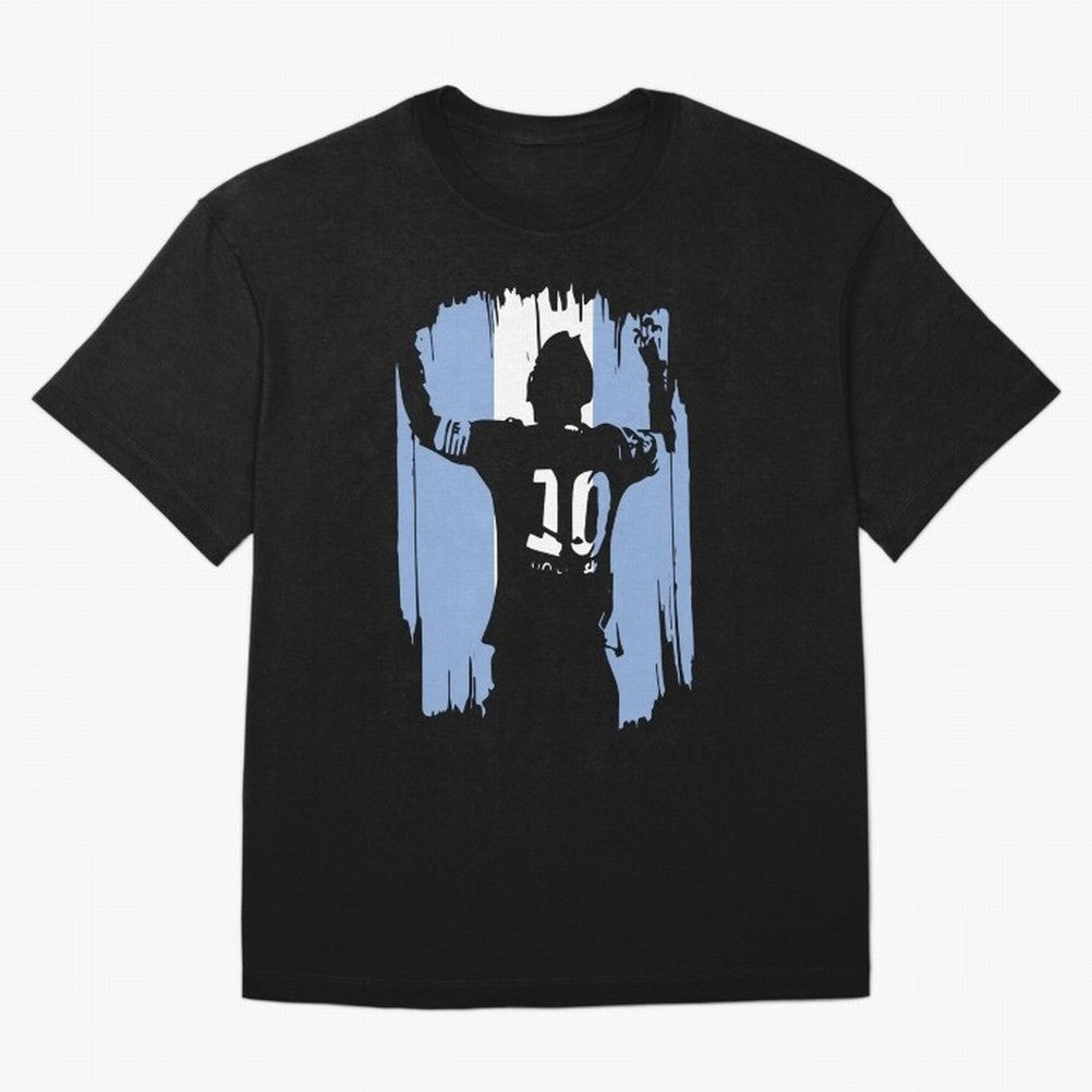 Argentina World Champs Messi Number 10 Classic T-Shirt Show Support during Global Football Passion for FIFA World Cup 2026 USA Canada Mexico, Inspired by CR7, Spain, Stadium Memories, Football Loyalty, International Chants and Championship