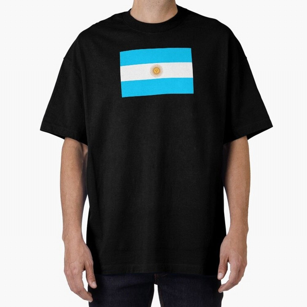 ARGENTINA Oversized T-Shirt Feel International Energy from FIFA World Cup 2026 Group Stage Centered on Neymar, Haaland and Cristiano Ronaldo, France and Portugal Energy, Retro Football Energy, Iconic Rivalries, Trophy Chase Drama and Stadium