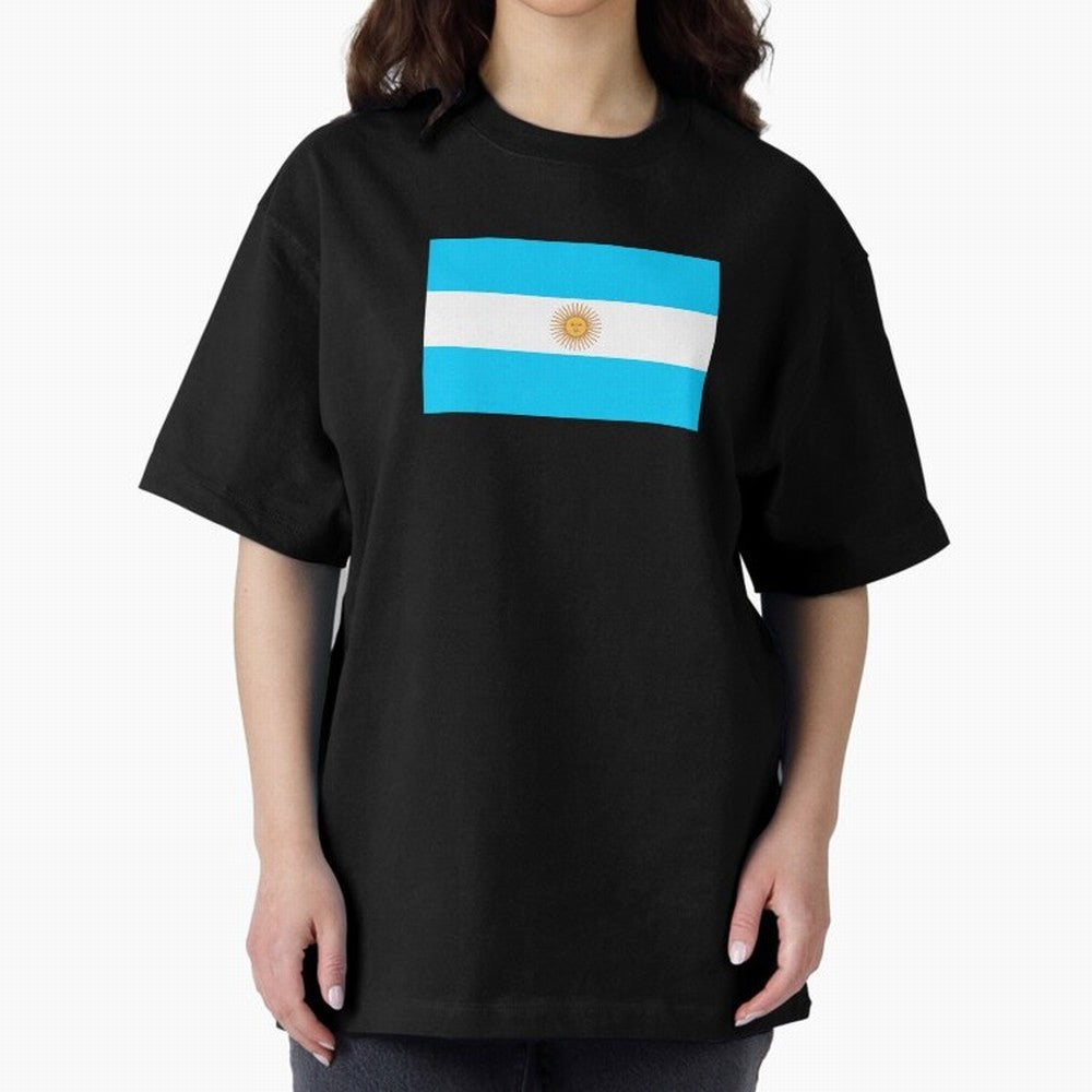 ARGENTINA Oversized T-Shirt Feel International Energy from FIFA World Cup 2026 Group Stage Centered on Neymar, Haaland and Cristiano Ronaldo, France and Portugal Energy, Retro Football Energy, Iconic Rivalries, Trophy Chase Drama and Stadium
