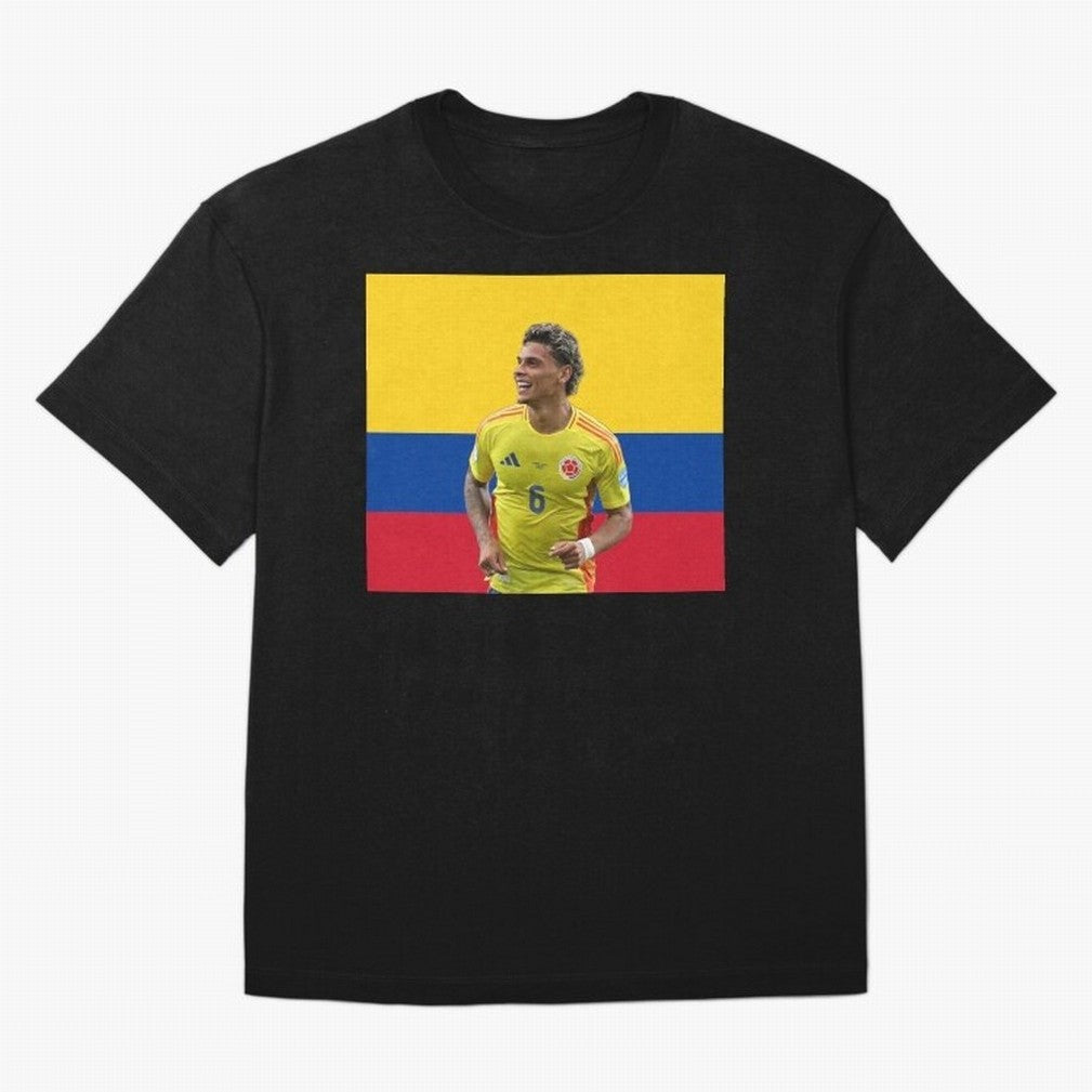 Richard Rios Colombian Flag Oversized T-Shirt Discover Match Day Hype around FIFA World Cup 2026 USA Canada Mexico, Messi, Neymar and Mbappe, Netherlands, Vintage Soccer Flavor, Modern Football Stars, National Flags and Final Night Emotion; Great