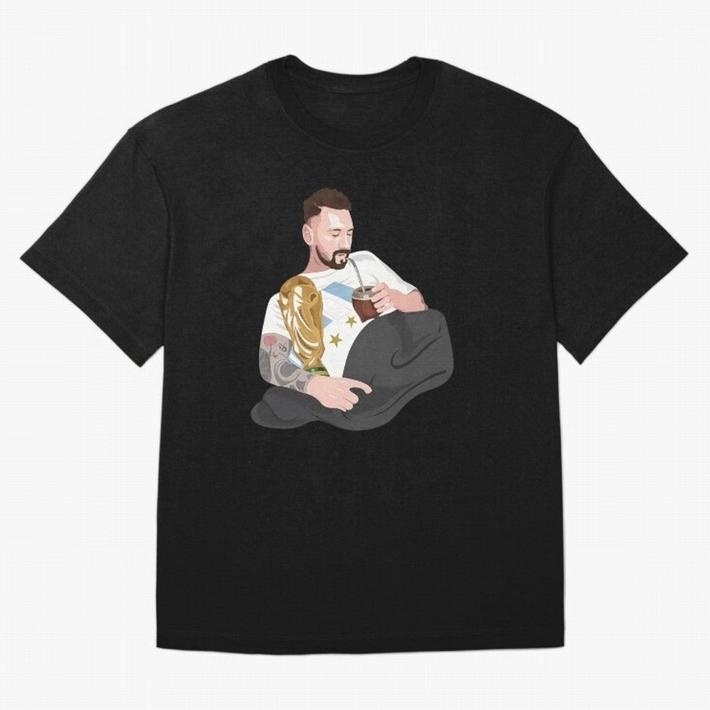 Messi with the World Cup and drinking mate Classic T-Shirt Treasure Match Day Hype around FIFA World Cup 2026, Cristiano Ronaldo, Haaland and CR7, Argentina and Brazil, Football Passion, Legendary Performances, Festival Vibes and Supporter
