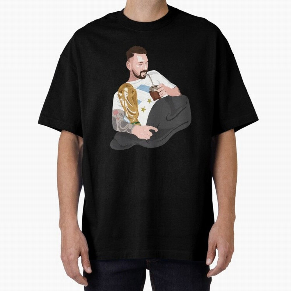 Messi with the World Cup and drinking mate Classic T-Shirt Treasure Match Day Hype around FIFA World Cup 2026, Cristiano Ronaldo, Haaland and CR7, Argentina and Brazil, Football Passion, Legendary Performances, Festival Vibes and Supporter
