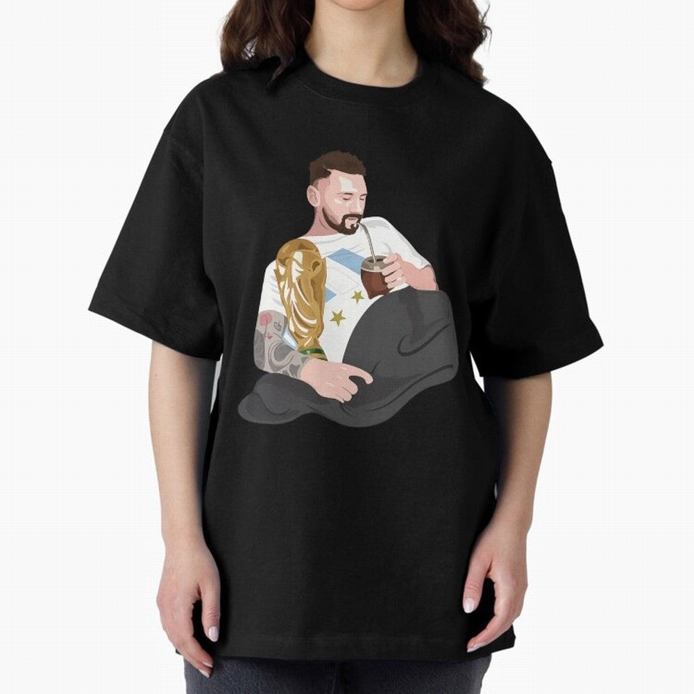 Messi with the World Cup and drinking mate Classic T-Shirt Treasure Match Day Hype around FIFA World Cup 2026, Cristiano Ronaldo, Haaland and CR7, Argentina and Brazil, Football Passion, Legendary Performances, Festival Vibes and Supporter
