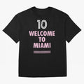 Welcome to Miami 10 - GOAT Classic T-Shirt Bring Retro Soccer Energy to Global Football Passion for FIFA World Cup 2026 USA Canada Mexico, Centered on CR7, Brazil, Championship Spirit, Famous Goals, Roaring Crowds and International Football Unity;