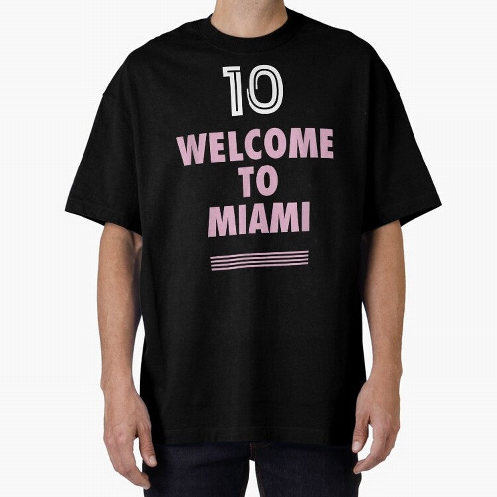 Welcome to Miami 10 - GOAT Classic T-Shirt Bring Retro Soccer Energy to Global Football Passion for FIFA World Cup 2026 USA Canada Mexico, Centered on CR7, Brazil, Championship Spirit, Famous Goals, Roaring Crowds and International Football Unity;