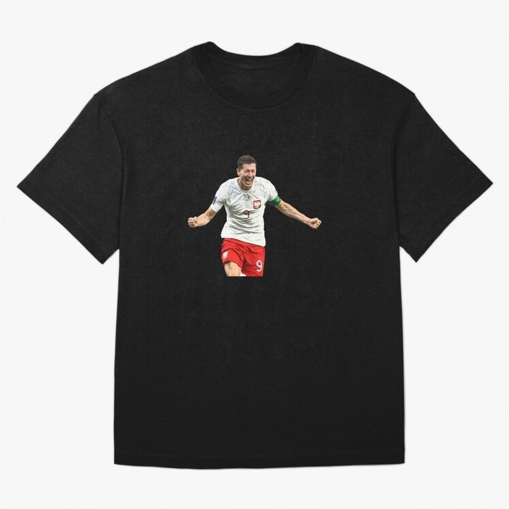 Robert Lewandowski Oversized T-Shirt Show Match Day Excitement for Match Day Hype around FIFA World Cup 2026, Mbappe, Argentina and Brazil, Soccer Culture, Superstar Moments, National Team Dreams and Competitive Fire; Perfect for People Who Love