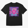 Inter Miami? Football Legend Messi Cyberpunk Retro Futurist Design (Version 3) Classic T-Shirt Mark Global Football Passion for FIFA World Cup 2026, Made for Messi, Neymar and Mbappe, France and Portugal, Sports Nostalgia, International