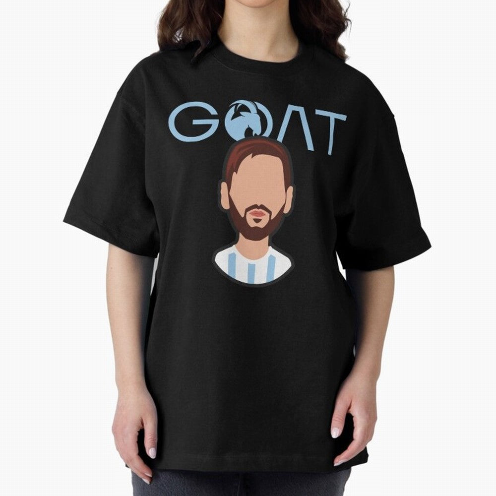 GOAT ¨C Lionel Messi Minimalist Vector Design Classic T-Shirt Celebrate the Road through the FIFA World Cup 2026 USA Canada Mexico Journey through Cristiano Ronaldo Highlights, France Pride, Worldwide Fan Energy, Dramatic Goals, Stadium Lights and