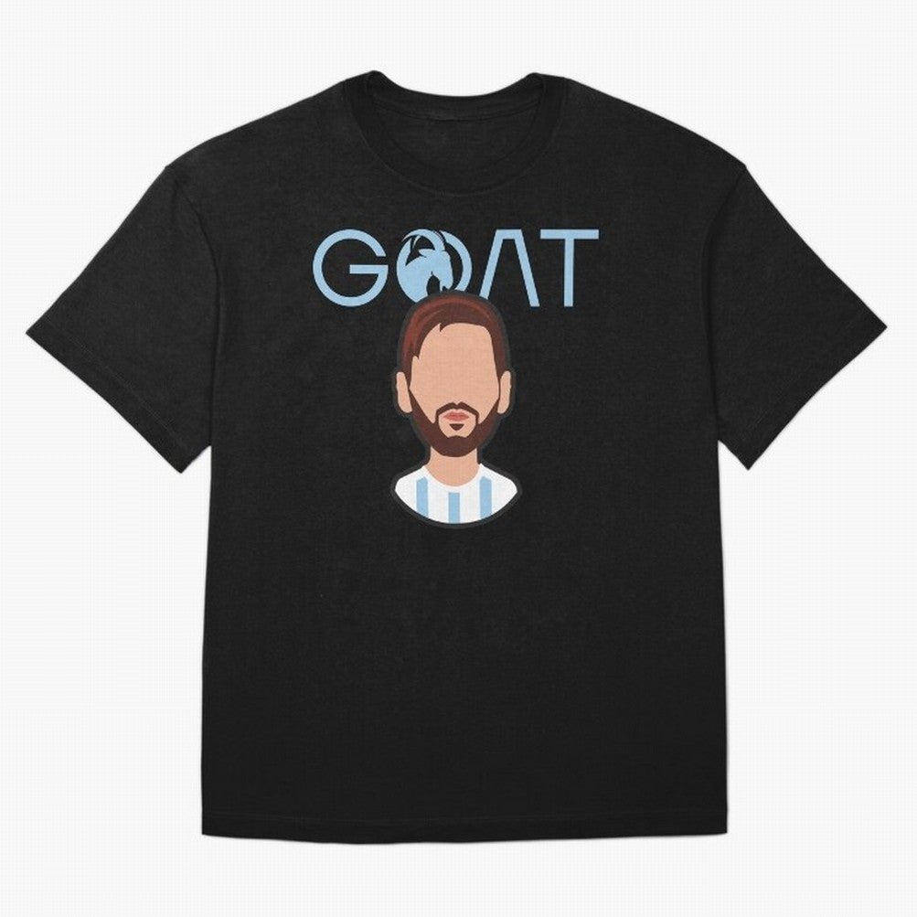 GOAT ¨C Lionel Messi Minimalist Vector Design Classic T-Shirt Celebrate the Road through the FIFA World Cup 2026 USA Canada Mexico Journey through Cristiano Ronaldo Highlights, France Pride, Worldwide Fan Energy, Dramatic Goals, Stadium Lights and