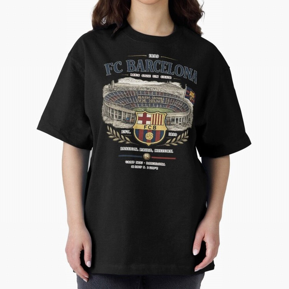 FC Barcelona Vintage Football Streetwear Oversized T-Shirt Keep the Legacy of FIFA World Cup 2026 Group Stage Filled with Neymar, Haaland and Cristiano Ronaldo, England, France and Netherlands Energy, Fan Favorite Moments, National Team Passion,