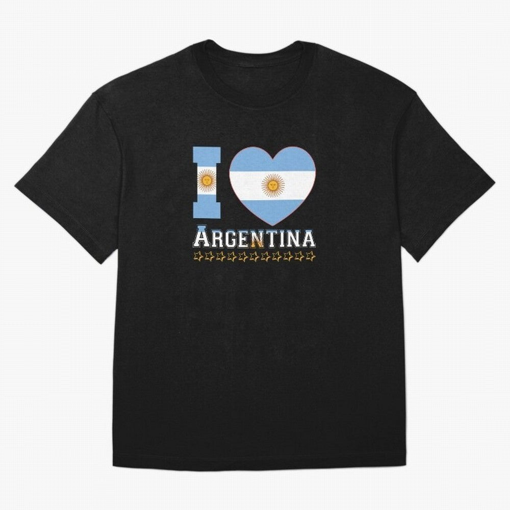I love Argentina Classic T-Shirt Make Game Day About Match Day Hype around FIFA World Cup 2026, Messi, France and Portugal, Football Festival Excitement, Trophy Ambitions, Country Rivalries and Star Player Buzz; Made for Collectors Who Enjoy Iconic