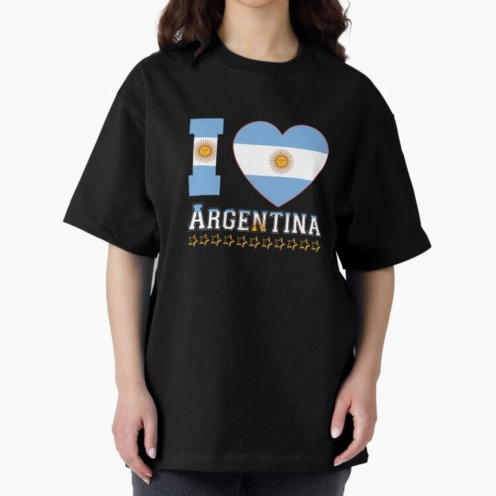 I love Argentina Classic T-Shirt Make Game Day About Match Day Hype around FIFA World Cup 2026, Messi, France and Portugal, Football Festival Excitement, Trophy Ambitions, Country Rivalries and Star Player Buzz; Made for Collectors Who Enjoy Iconic
