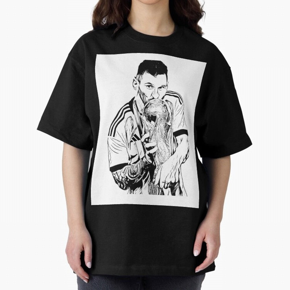 Drawing Leo Messi Classic T-Shirt Join the Global Buzz around FIFA World Cup 2026 USA Canada Mexico Spirit, Celebrating France and Portugal, Cristiano Ronaldo, Game Day Rituals, Football Legends, Country Pride and the Road to the Final; Perfect for