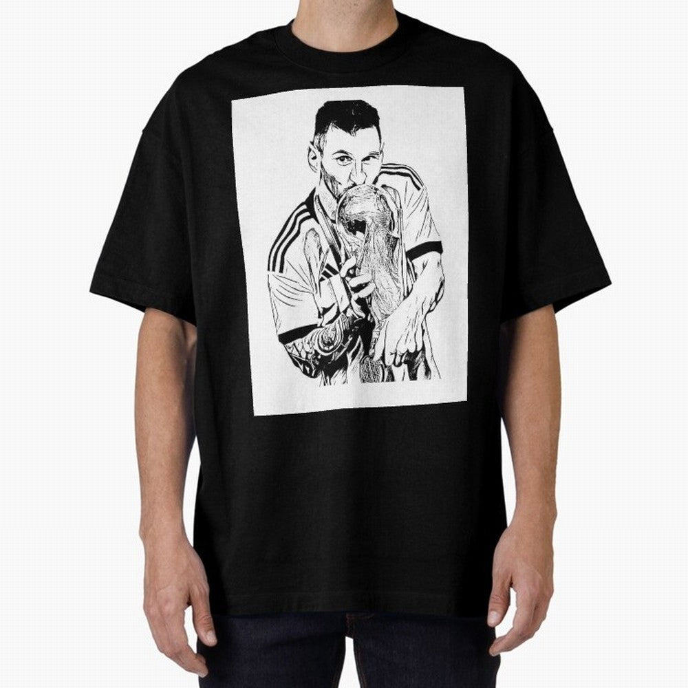 Drawing Leo Messi Classic T-Shirt Join the Global Buzz around FIFA World Cup 2026 USA Canada Mexico Spirit, Celebrating France and Portugal, Cristiano Ronaldo, Game Day Rituals, Football Legends, Country Pride and the Road to the Final; Perfect for