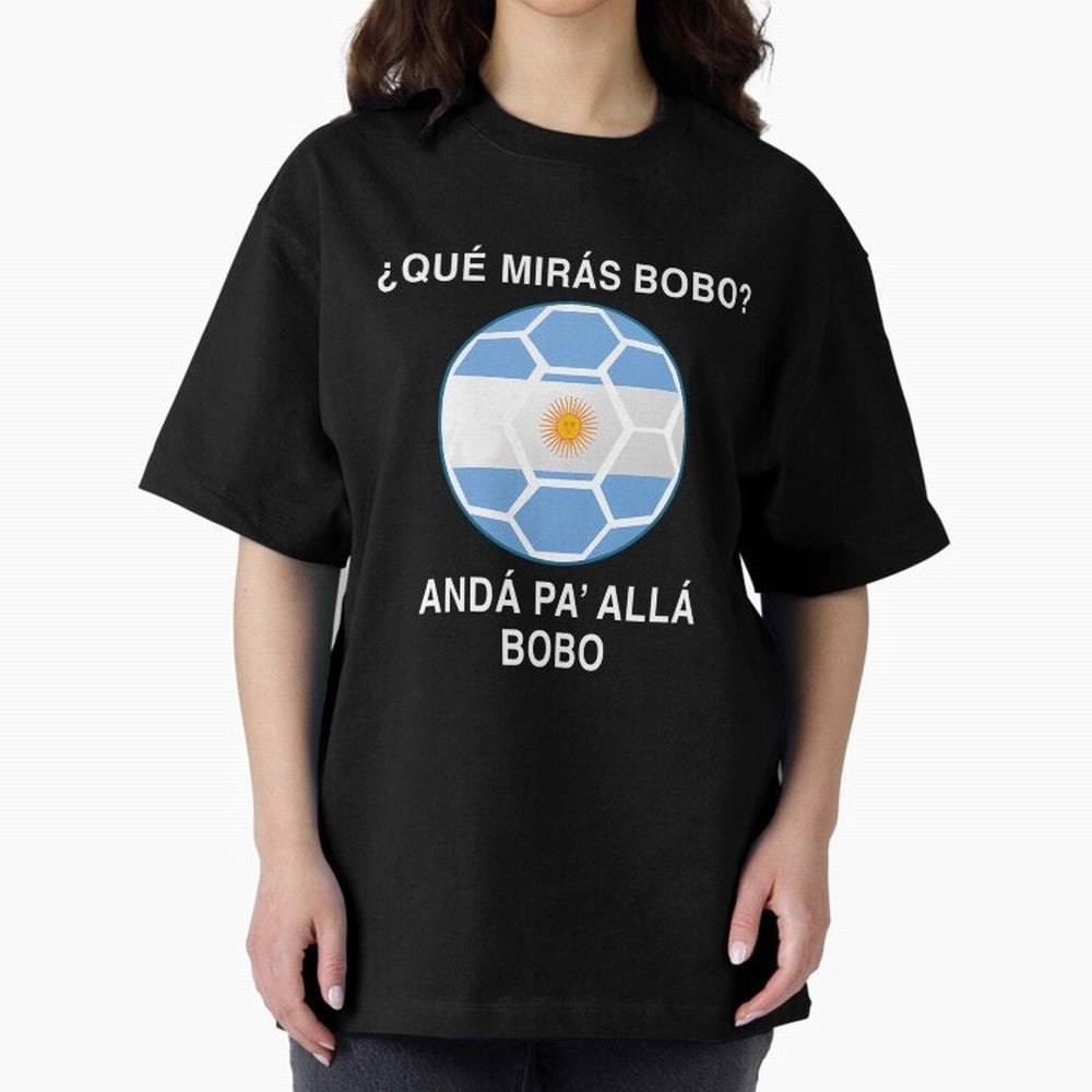 Que Miras Bobo Messi Argentina Ftbol Soccer Qatar 2022 Classic T-Shirt Join the Countdown to Match Day Hype around FIFA World Cup 2026 Group Stage, Neymar, Haaland and Cristiano Ronaldo, Portugal, Spain and Germany, Goal Celebration Energy,