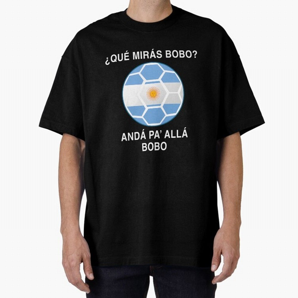 Que Miras Bobo Messi Argentina Ftbol Soccer Qatar 2022 Classic T-Shirt Join the Countdown to Match Day Hype around FIFA World Cup 2026 Group Stage, Neymar, Haaland and Cristiano Ronaldo, Portugal, Spain and Germany, Goal Celebration Energy,