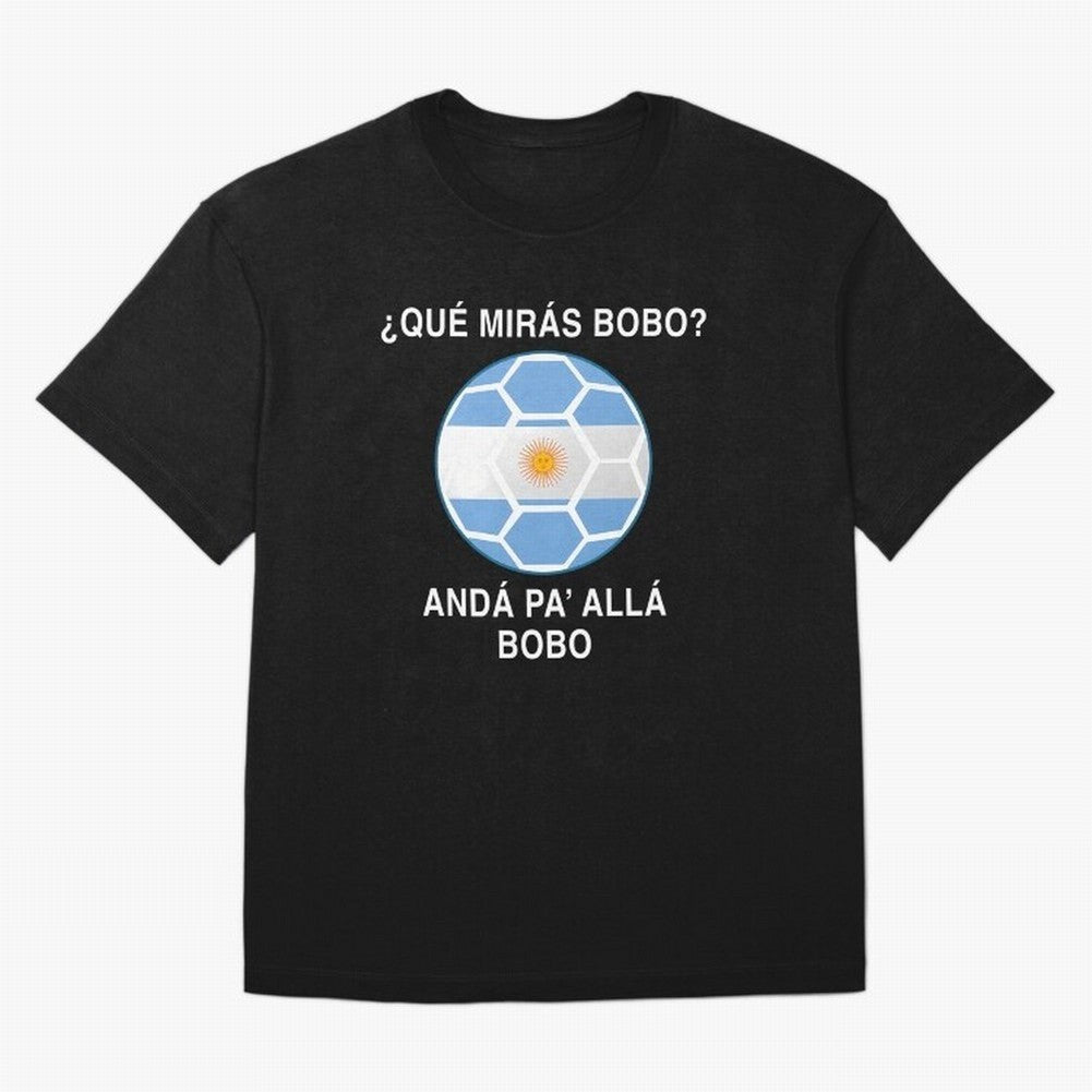 Que Miras Bobo Messi Argentina Ftbol Soccer Qatar 2022 Classic T-Shirt Join the Countdown to Match Day Hype around FIFA World Cup 2026 Group Stage, Neymar, Haaland and Cristiano Ronaldo, Portugal, Spain and Germany, Goal Celebration Energy,