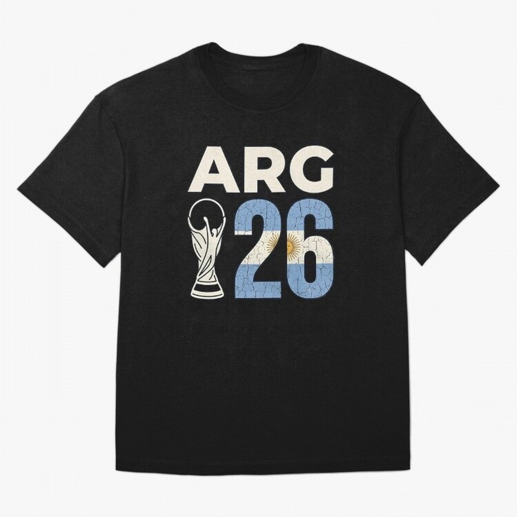 Argentina Football World Cup 2026 - Vintage Arg 26 Flag Design Essential T-Shirt Turn Football Passion into Match Day Hype around FIFA World Cup 2026 USA Canada Mexico, Cristiano Ronaldo, Haaland and CR7, Germany, Global Supporter Spirit, Legendary