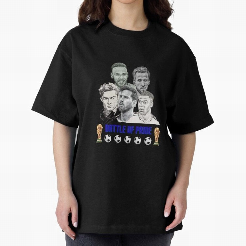 Battle of Pride Classic T-Shirt Experience FIFA World Cup 2026 USA Canada Mexico Highlighting Mbappe, Brazil, Portugal and Argentina Energy, Global Supporter Spirit, Legendary Goals, National Colors and Tournament Celebration; Made for Die Hard