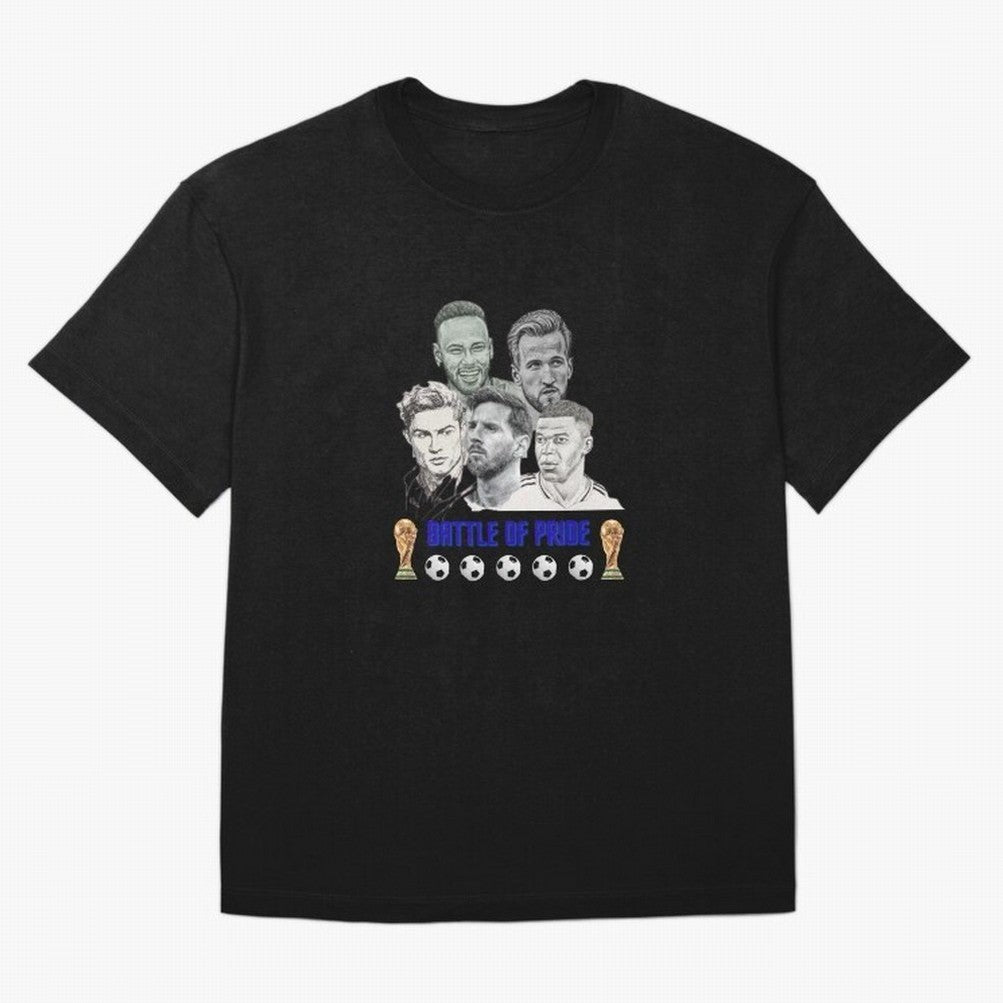 Battle of Pride Classic T-Shirt Experience FIFA World Cup 2026 USA Canada Mexico Highlighting Mbappe, Brazil, Portugal and Argentina Energy, Global Supporter Spirit, Legendary Goals, National Colors and Tournament Celebration; Made for Die Hard