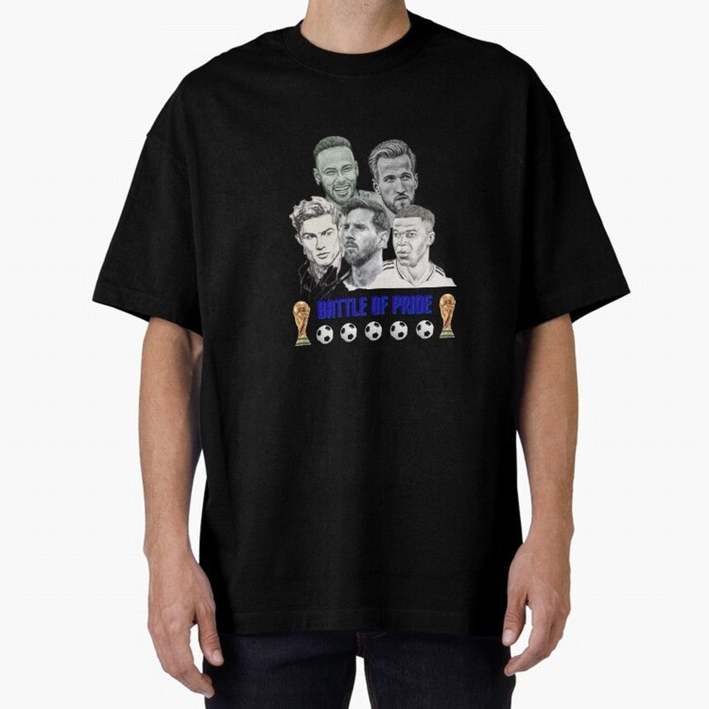 Battle of Pride Classic T-Shirt Experience FIFA World Cup 2026 USA Canada Mexico Highlighting Mbappe, Brazil, Portugal and Argentina Energy, Global Supporter Spirit, Legendary Goals, National Colors and Tournament Celebration; Made for Die Hard