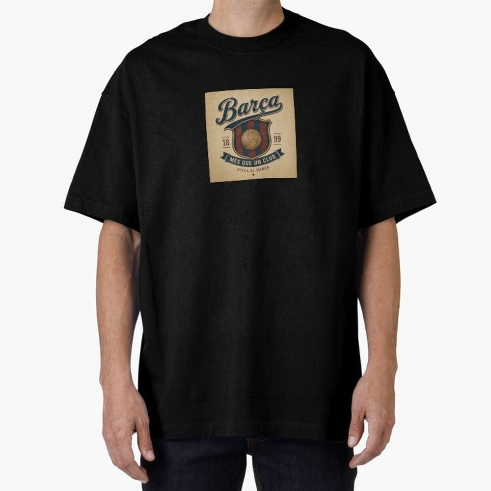 Bar?a Oversized T-Shirt Show Your Tournament Heart for FIFA World Cup 2026 for Fans of Messi and Cristiano Ronaldo and Brazil, Bringing Match Day Excitement, Supporter Culture, Golden Goals and Global Football Passion; Great for Watch Parties,
