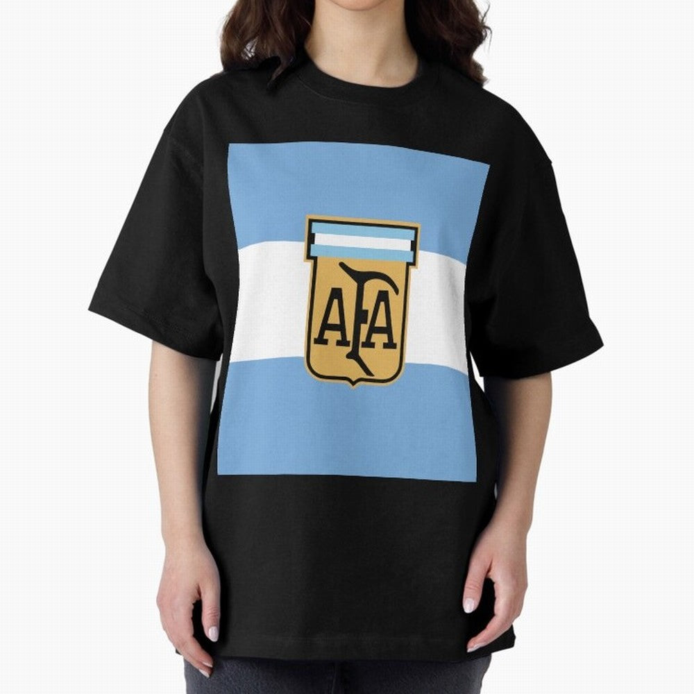 Argentina | 2026 World Cup Fan Apparel Oversized T-Shirt Embrace Global Football Passion for FIFA World Cup 2026 USA Canada Mexico, Featuring CR7, England, Classic Soccer Heritage, Championship Pressure, Fan Loyalty and International Pride; Perfect