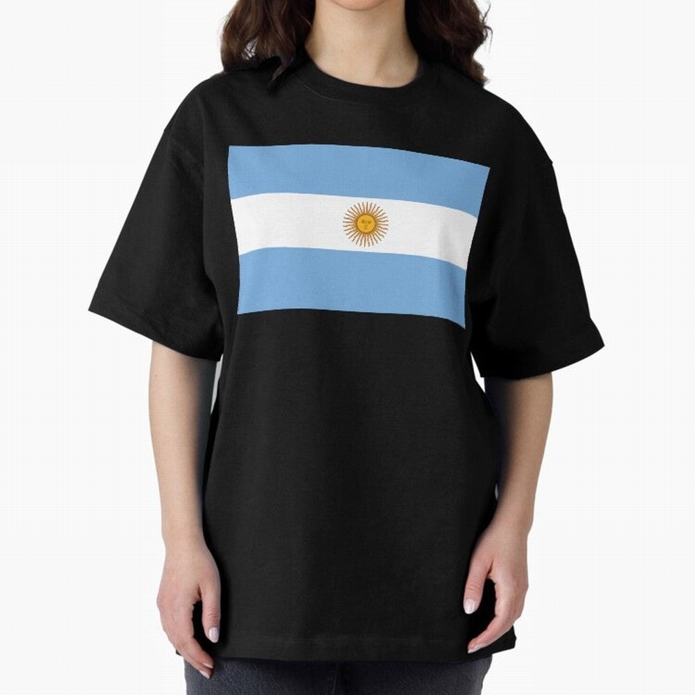 Argentina Oversized T-Shirt Join the Global Buzz around FIFA World Cup 2026 USA Canada Mexico Spirit, Celebrating France and Portugal, Cristiano Ronaldo, Game Day Rituals, Football Legends, Country Pride and the Road to the Final; Perfect for