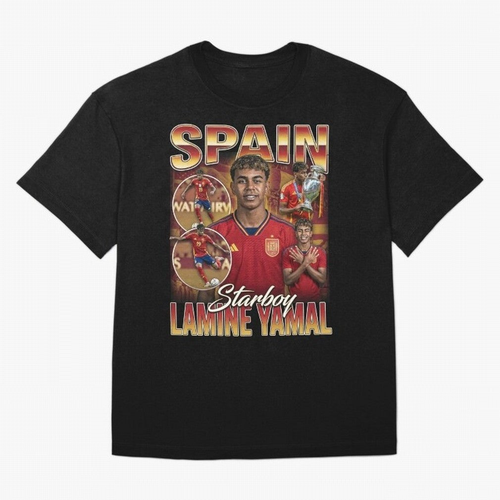 Lamine Yamal Starboy Vintage Classic T-Shirt Cheer for Match Day Hype around FIFA World Cup 2026 USA Canada Mexico, Mbappe and Neymar, Argentina and Brazil, Football Passion, Legendary Performances, Festival Vibes and Supporter Community; Ideal for