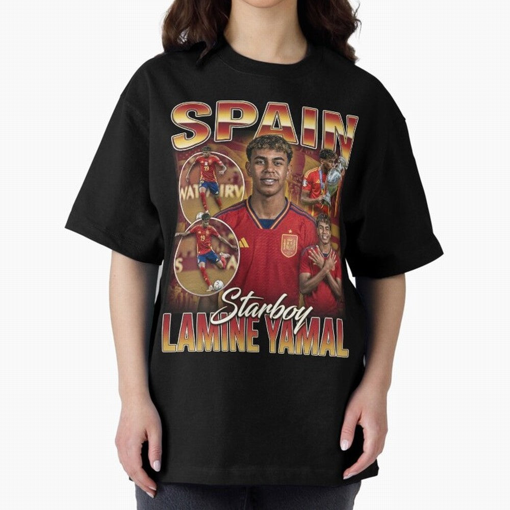 Lamine Yamal Starboy Vintage Classic T-Shirt Cheer for Match Day Hype around FIFA World Cup 2026 USA Canada Mexico, Mbappe and Neymar, Argentina and Brazil, Football Passion, Legendary Performances, Festival Vibes and Supporter Community; Ideal for
